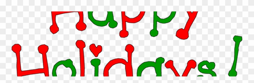 Happy Holidays - Happy Holidays Font Clipart