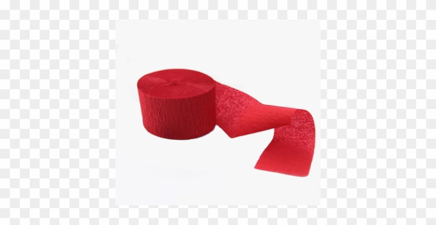 Red Crepe Paper Party Streamer Birthday Party Supplies - Basic Pump Clipart