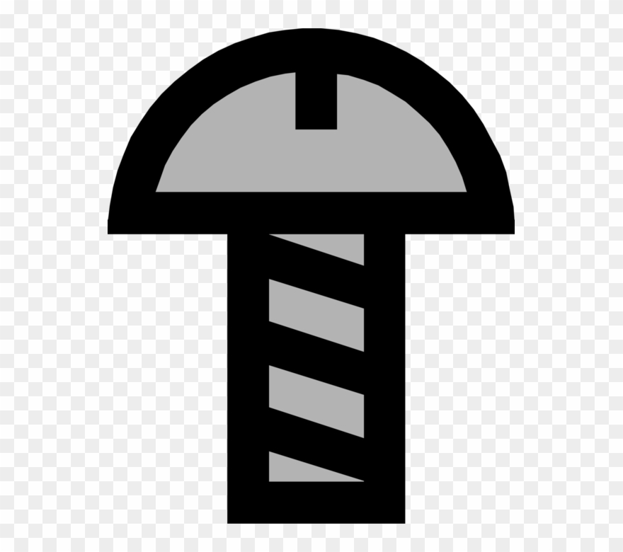 Vector Illustration Of Screw Threaded Fastener Used - Parafuso Vetor Png Clipart