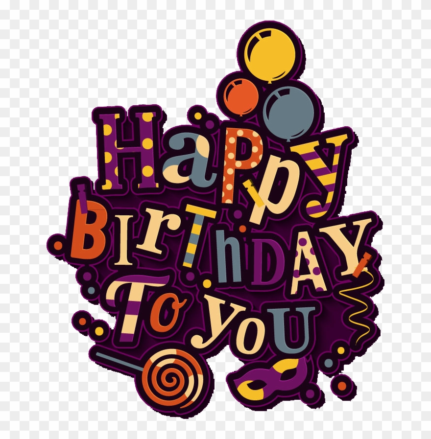 Pin By Pngsector On Happy Birthday Transparent Png - Happy Birthday Letter Design Clipart
