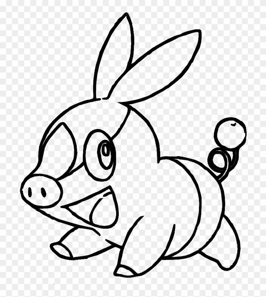 I Have Download Tepig Pages Kid Fun - Pokemon Coloring Pages Tepig Clipart