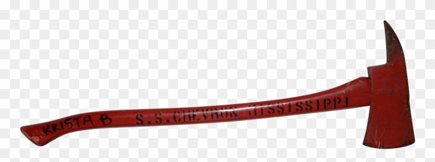 Chevron Mississippi" Oil Tanker Fire Axe C - Fire Department Clipart
