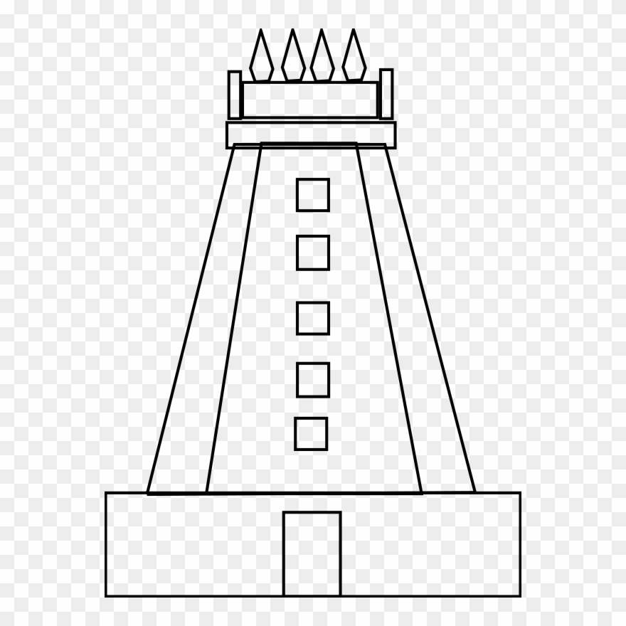 Medium Image - Draw A Hindu Temple Easy Clipart