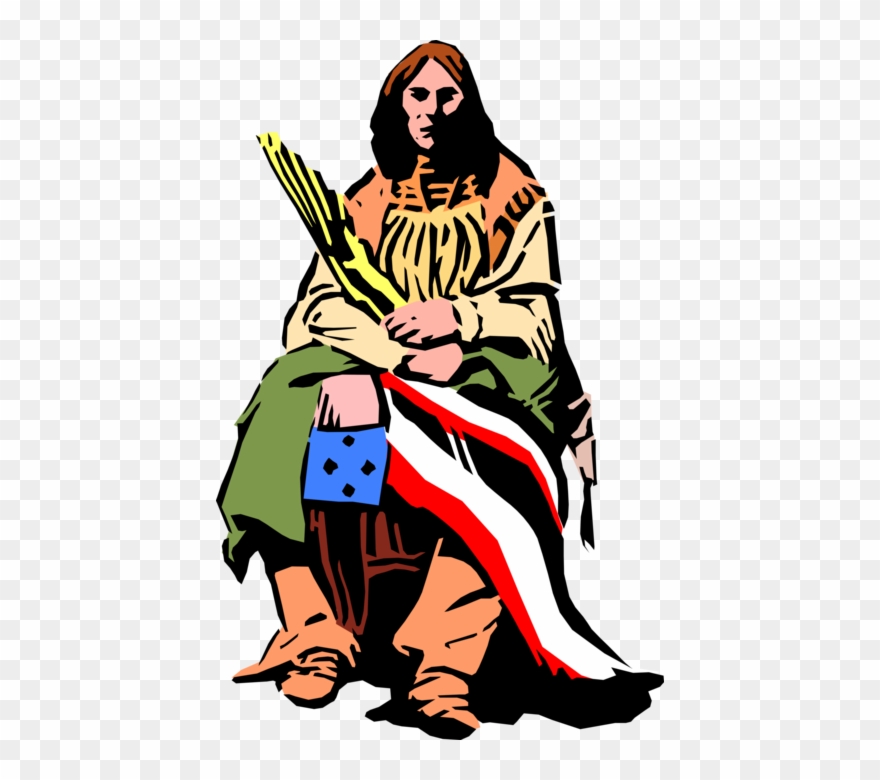 People Native Indian Vector - Amazon Kindle Clipart