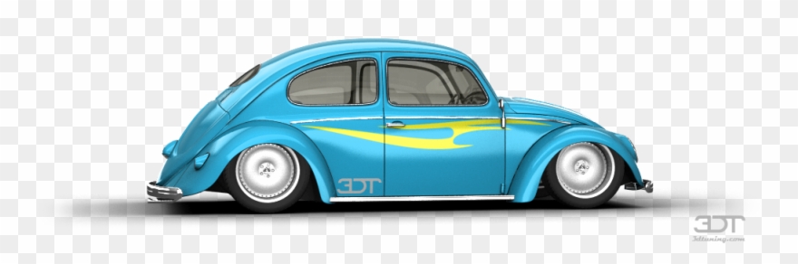 Volkswagen Beetle Sedan 1950 Tuning - Antique Car Clipart
