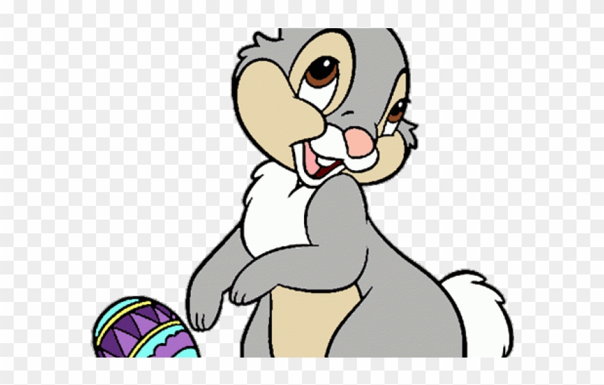 Bambi Clipart Disney Cartoon Character - Easter Bunny Thumper - Png Download