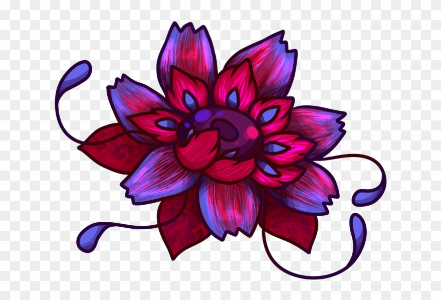 Beta Fish - Open - Illustration Clipart