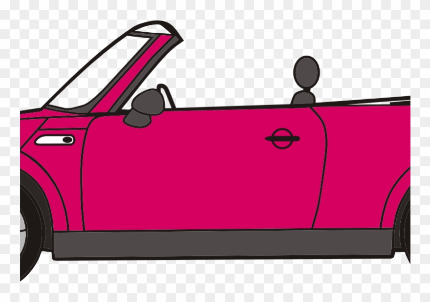 Open Top Car Cartoon Clipart