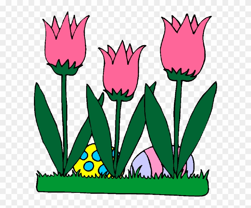 Easter In France - Flores Y Plantas Animadas Clipart