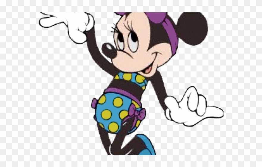 Beach Clipart Minnie Mouse - Minnie Mouse - Png Download
