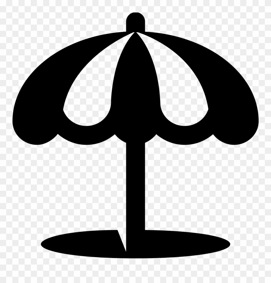 Beach Umbrella Icon - Icon Sun Umbrella Clipart
