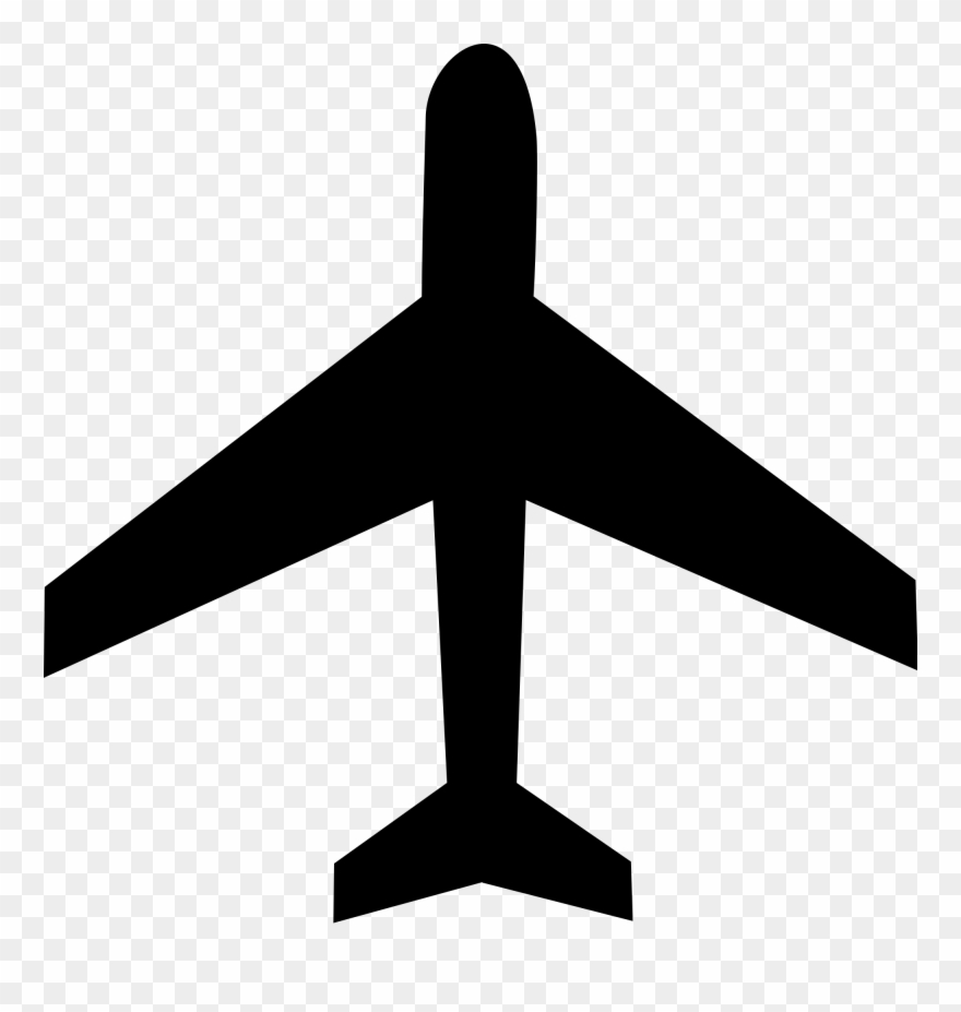 Fighter Jet Silhouette - Avion Dessin Jpg Clipart