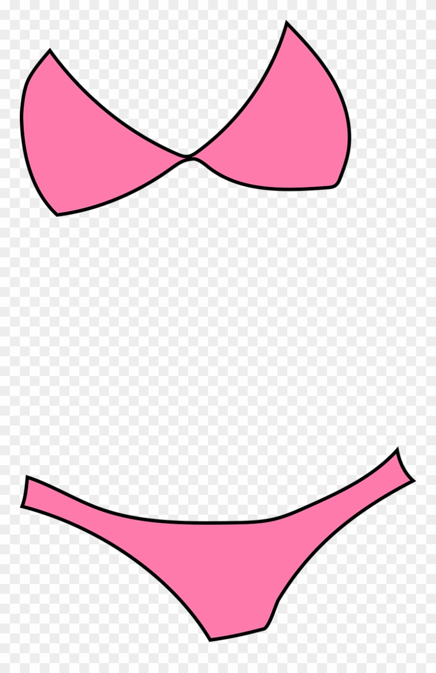 Bikini Summer Beach, Travel Vacation - Militärischer Abschirmdienst Clipart
