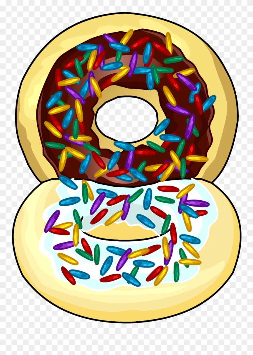 Double Dunk Chair - Club Penguin Donut Clipart
