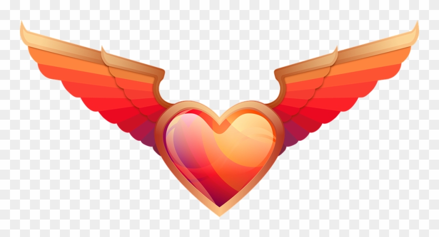Heart With Wings Clipart 8, Buy Clip Art - Cafepress Pink Heart With Geometric Wing Iphone 7 Tough - Png Download