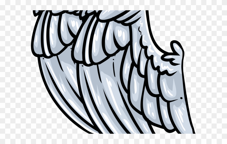 Dark Angel Clipart Pegasus Wing - Alas Club Penguin - Png Download