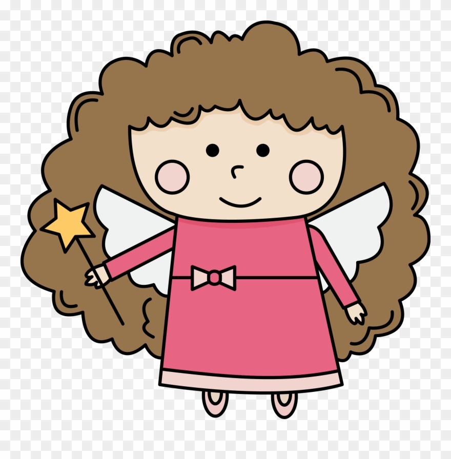 Digital Stamp - Little Fairy - Digital Stamp Clipart