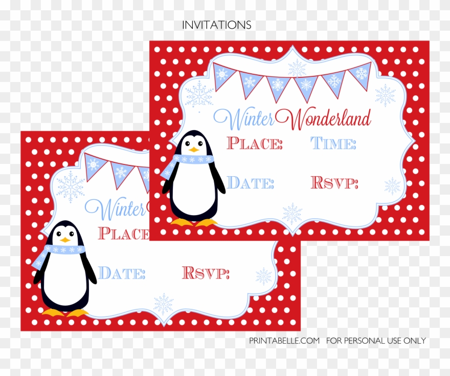Free Winter Wonderland Party Printables - Party Clipart