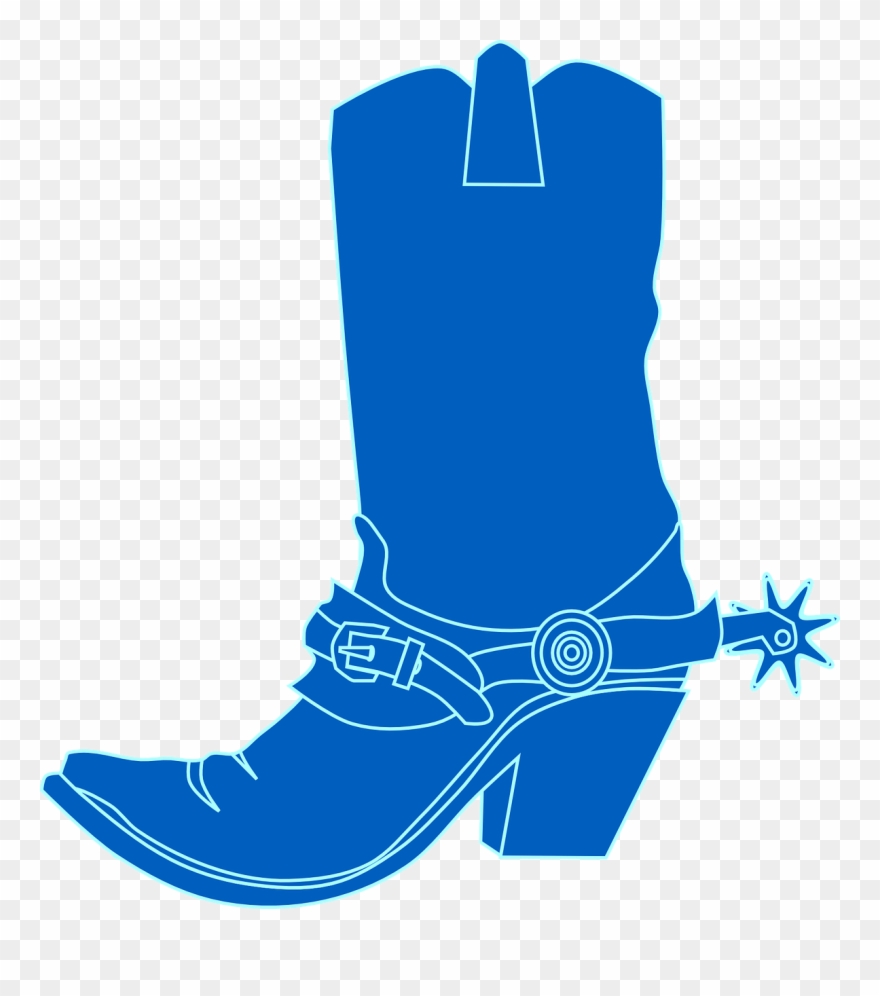 Blue Boot Clip Art - Png Download