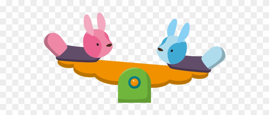 Clipart Köpekli Tahterevalli - Cartoon Park - Png Download