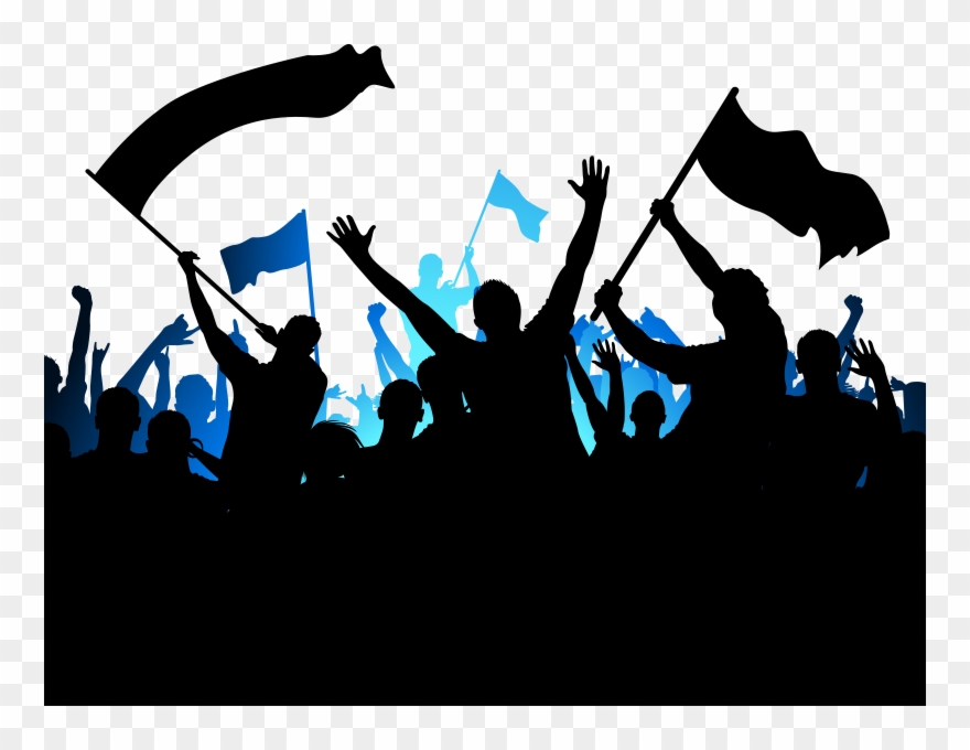 Taraftar Topluluğu Silüeti - Fans Clipart