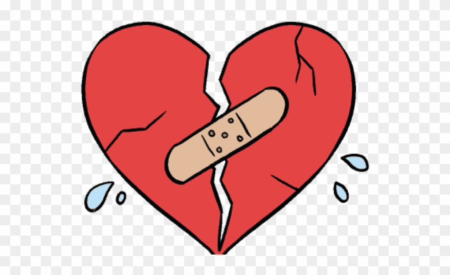 Heart Clipart Clipart Easy Cartoon - Broken Heart Easy To Drawing - Png Download