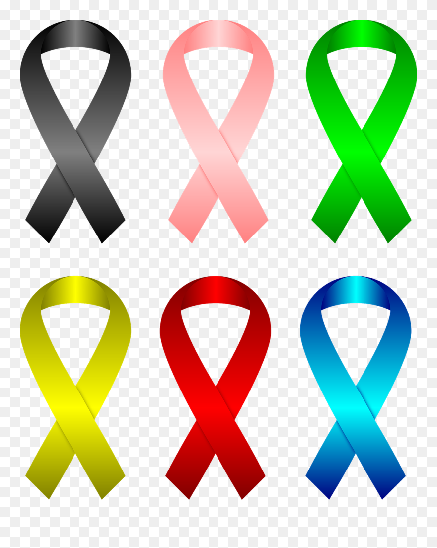 Breast Cancer Ribbon Border 16, Buy Clip Art - Awareness Ribbons Png Transparent Png