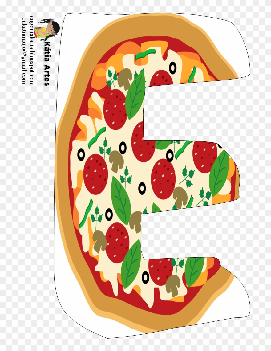 Alfabeto De Pizza - Abecedario De Pizza Clipart