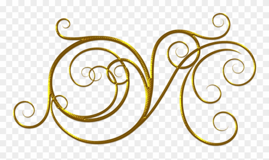 Wedding, Gold, Flourish, Divider, Invitations - Stock.xchng Clipart