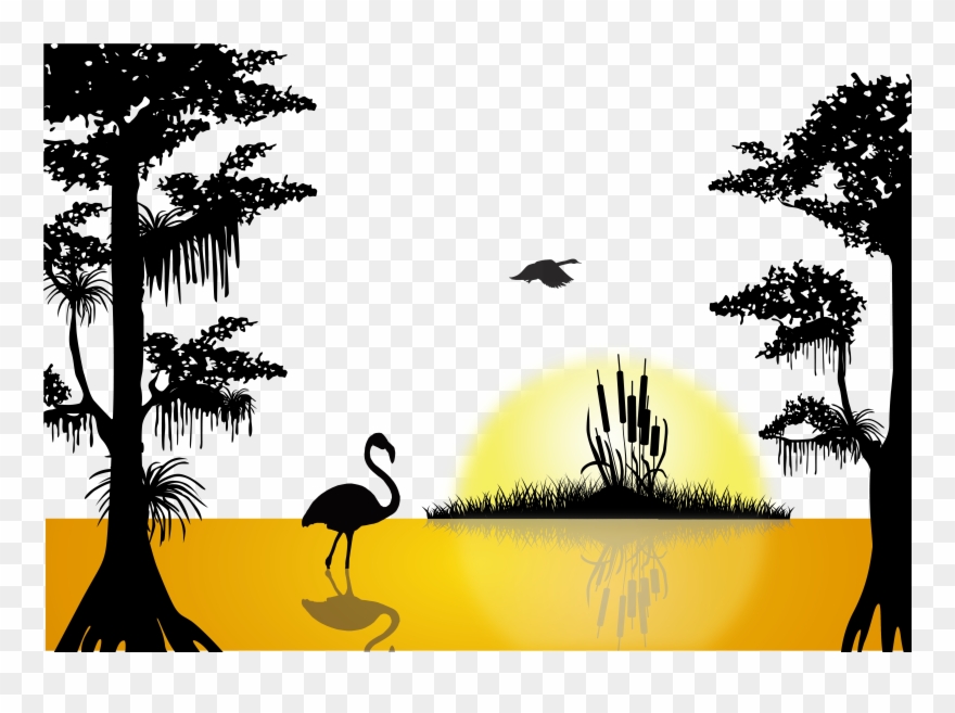 At Getdrawings Com Free For Personal Use - Swamp Silhouette Clipart