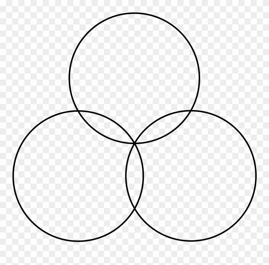 File Flower Of Life - 3 Overlapping Circles Clipart