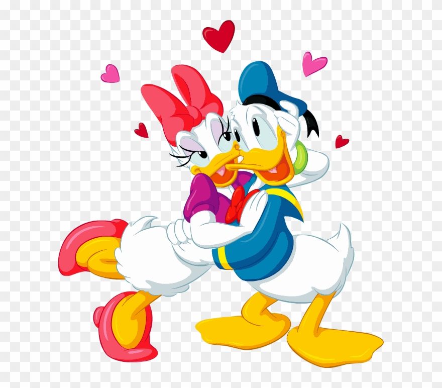 Goodnight Daffy Duck, Walt Disney, Disney Mickey Mouse, - Donald Duck And Daisy Duck Love Clipart