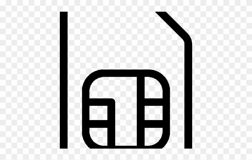 Sim Card Clipart Microchip - Sim Card Icon Free - Png Download