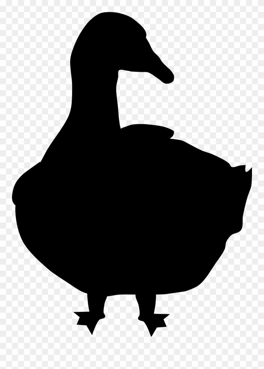 Duck Silhouette Cliparts 9, Buy Clip Art - Goose Silhouette Png Transparent Png