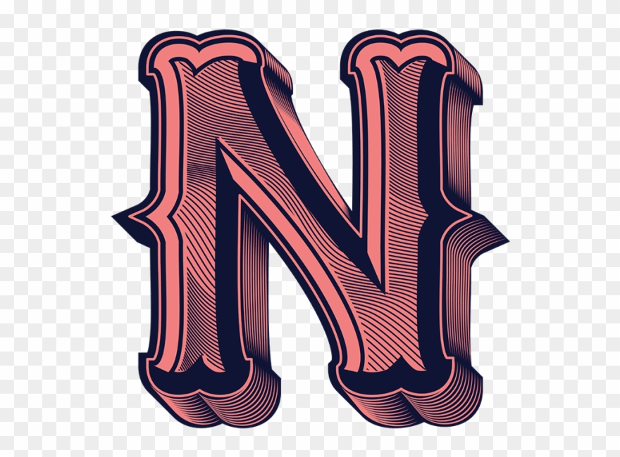 Wood Block Font - Letter N In Different Fonts Clipart
