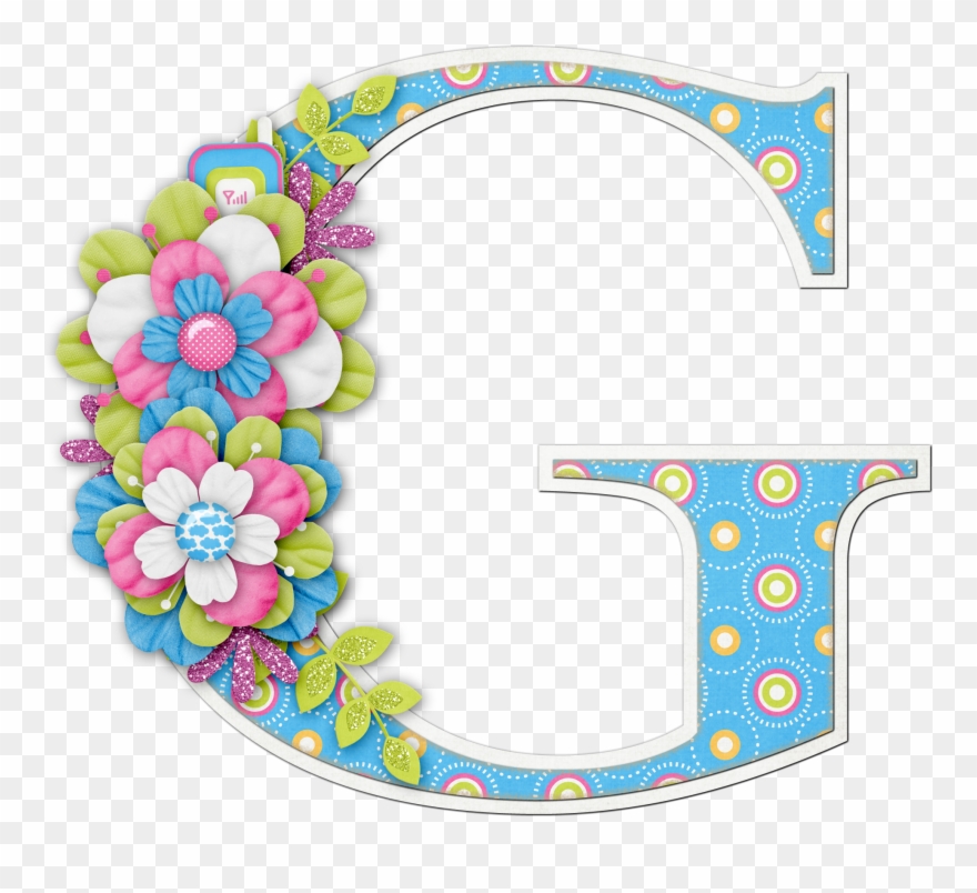 Clip Art - Flower Letter G Png Transparent Png