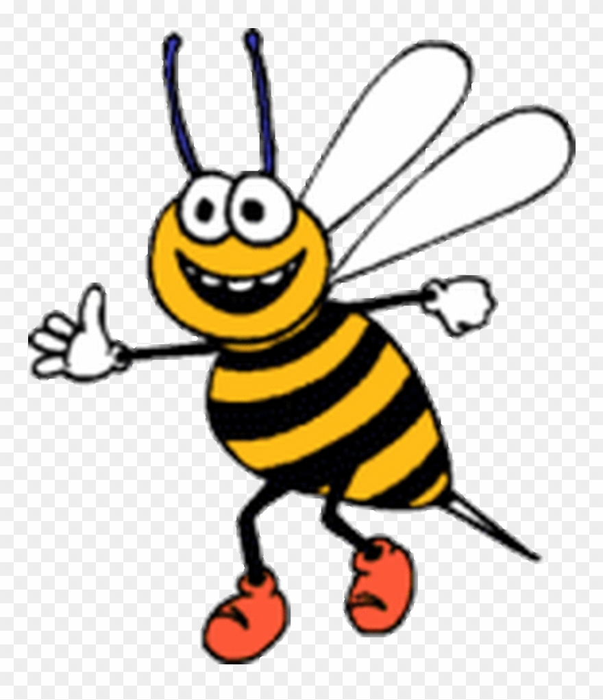 Click On The Spelling Bee Link From The List Of Blue - Happy Bee Clipart - Png Download