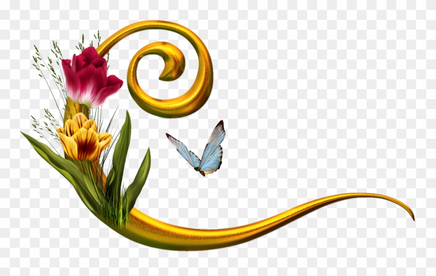 Фотки Letter Art, Alphabet Letters, Quilling Letters, - Abecedario Con Flores Y Mariposas Clipart