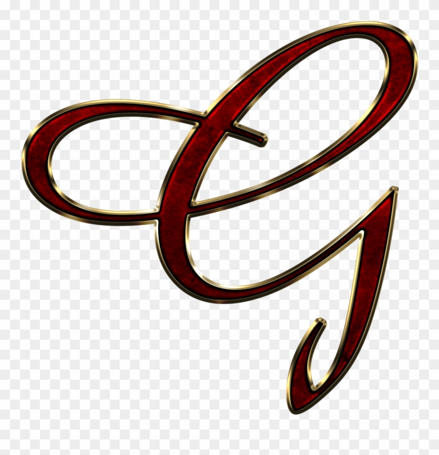 Capital Letter G Red - G Font Transparent Clipart