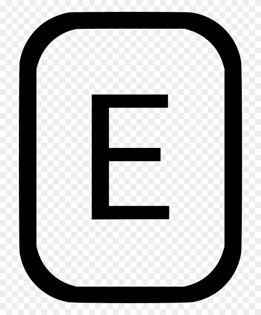 E Latin Alphabet Svg Png Icon Free - Top 5 Icon Png Clipart