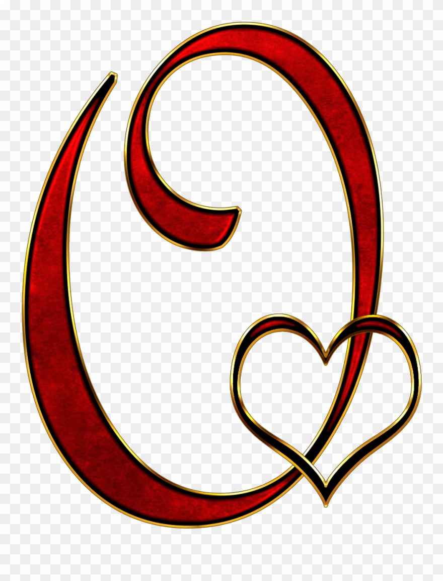 O Letter Transparent - O Letter Images In Heart Clipart