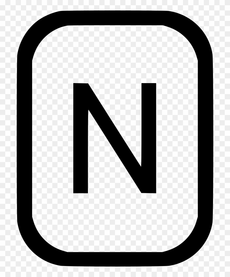Uppercase Letter N Latin Alphabet Comments - Number 5 Icon Png Clipart