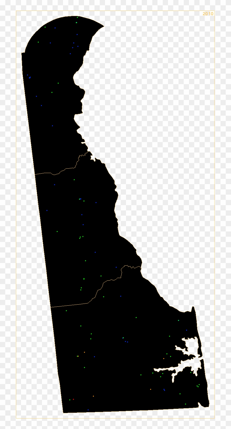 Delaware Towers - Mountains In Delaware Map Clipart