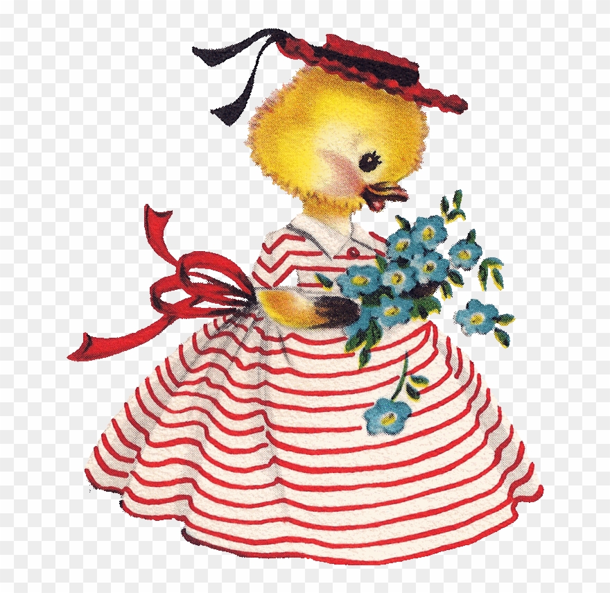 Darling Miss Ducky - Baby Shower Clipart