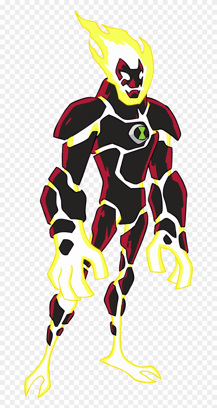 Xenomorph Clipart Ben 10 - Heatblast Ben 10 - Png Download