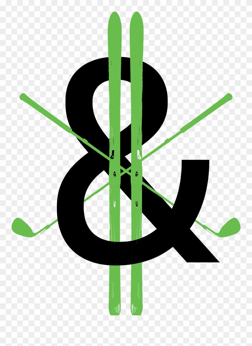 Golfers And Skiers - Graphic Design Clipart