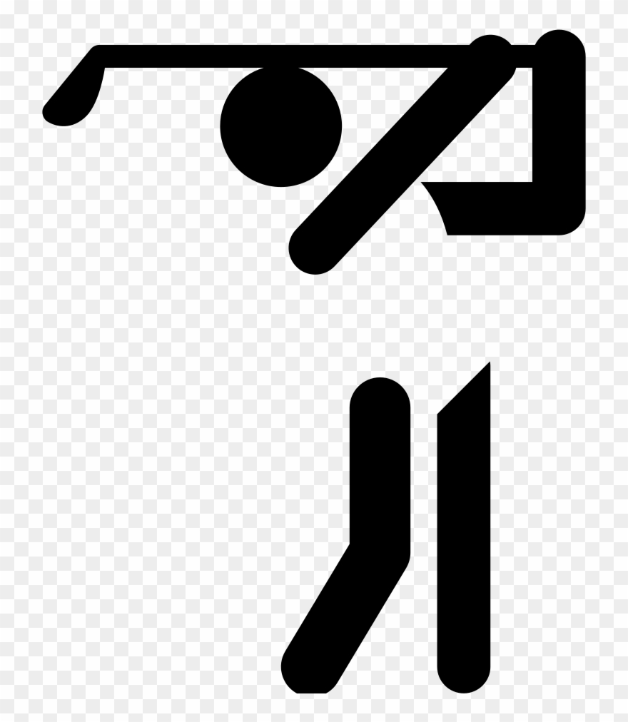 Golf Olympic Pictogram - Pictogram Golf Clipart
