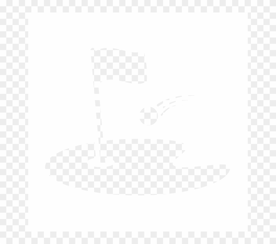 Resorts, Golf Courses - Golf Green Clip Art Black And White - Png