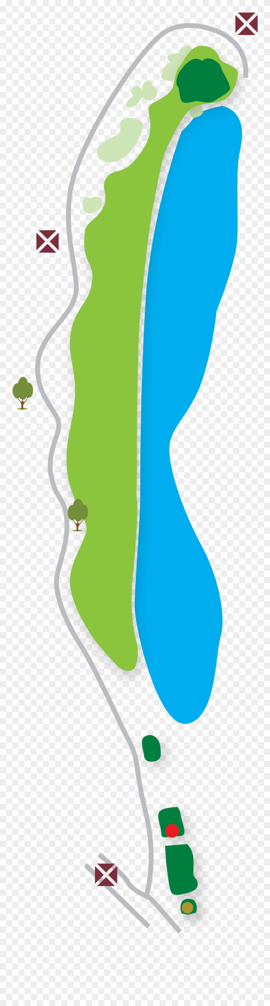 Hole 2 Par - Illustration Clipart