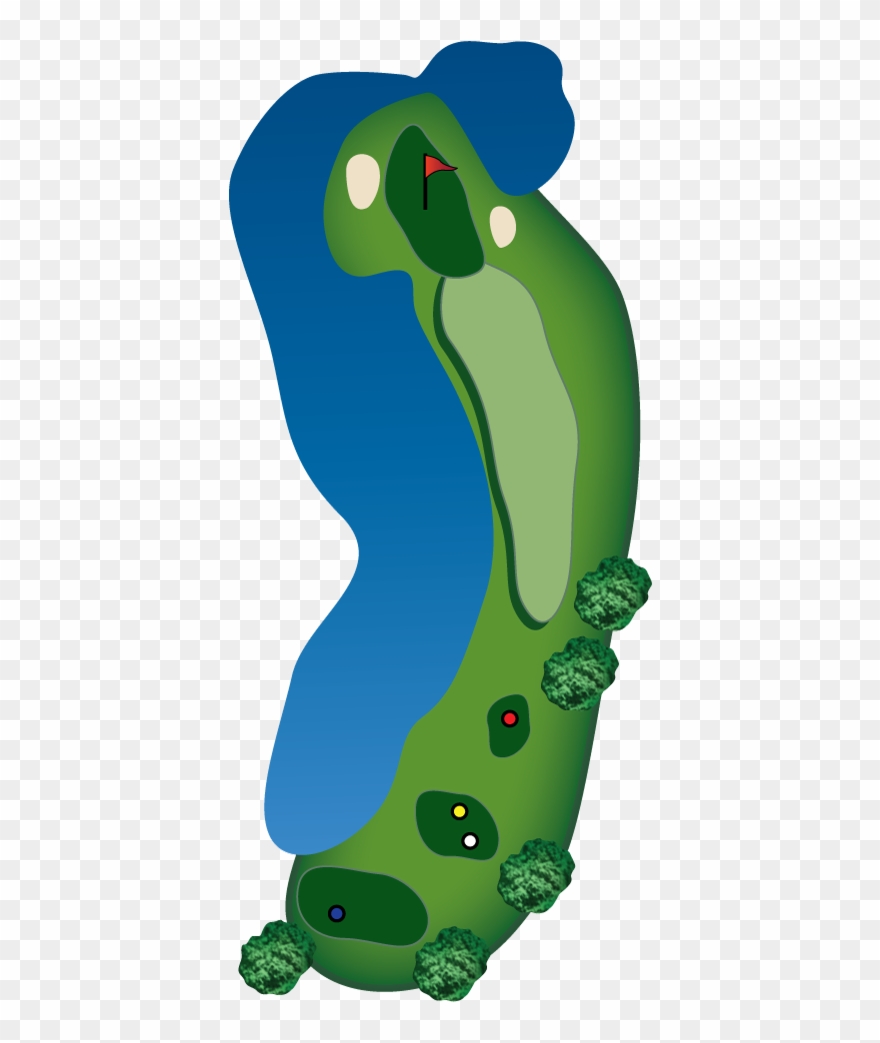 Lakes - Hole Seventeen - Illustration Clipart